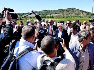 Marine Le Pen à Pomas : quand la gauche locale s'indigne d'une visite qui la dérange